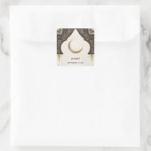 Islam Nikah Arabisch Walima Moslim Bruidsfeest Vierkante Sticker (Tas)