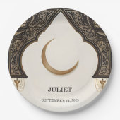 Islam Nikah Arabisch Walima Moslim Vrijgezellenfee Papieren Bordje (Voorkant)