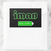 Islam Rechthoekige Sticker (Tas)