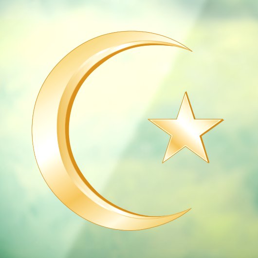 Islam Symbol Cling Decal (Vel 3)