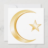 Islam Symbol Uitnodiging/Aankondiging Kaart (Voorkant)