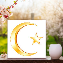 Islam-symbool Foto Afdruk