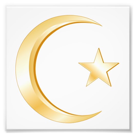 Islam-symbool Foto Afdruk (Voorkant)