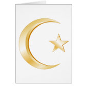 Islam Symbool Gevouwen Wenskaart (Voorkant)