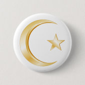 Islam-symbool Ronde Button 5,7 Cm (Voorkant)