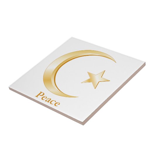 Islam-symbool Tegeltje (Zijkant)