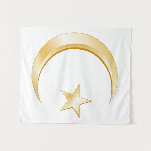 Islam-symbool Wandkleed (Voorkant (horizontaal))