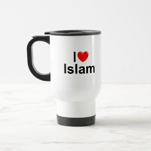 Islam van mijn liefde (hart) reisbeker (Links)