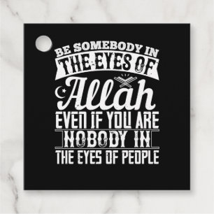 islam - wees iemand in de ogen van Allah Bedankjes Labels