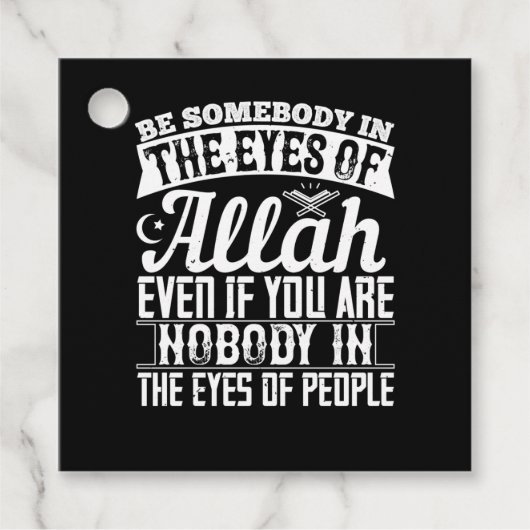 islam - wees iemand in de ogen van Allah Bedankjes Labels (Voorkant)