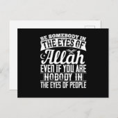 islam - wees iemand in de ogen van Allah Briefkaart (Voorkant / Achterkant)