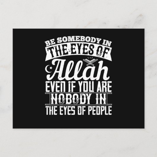 islam - wees iemand in de ogen van Allah Briefkaart (Voorkant)