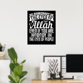 Islam - Wees Iemand in de Ogen van Allah Poster (Thuiskantoor)