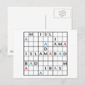 ISLAMABAD BRIEFKAART (Voorkant / Achterkant)