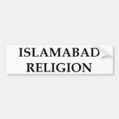 Islamabad Religie Bumpersticker (Voorkant)