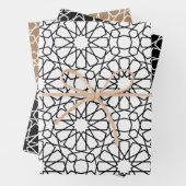 Islamic Arabesque Pattern Gift Wrapping Paper (In situ)