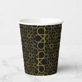 Islamic Arabic Geometric Pattern Design  Papieren Bekers (Links)