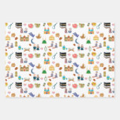 Islamic Baby Gift Wrap Set 3 Cute Designs Inpakpapier Vel (Voorkant 3)