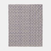 Islamic Blue White Moroccan Geometric Pattern Fleece Deken (Voorkant)