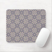 Islamic Blue White Moroccan Geometric Pattern Muismat (Met muis)