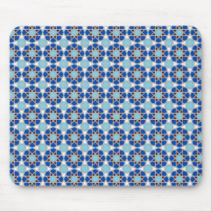 Islamic Blue White Moroccan Geometric Pattern Muismat