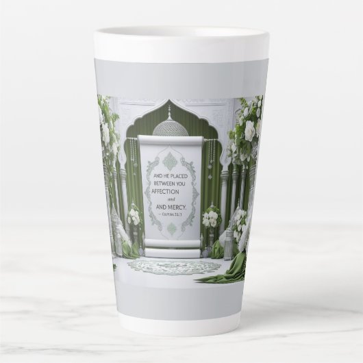 Islamic Bridal Latte Mug. Latte Mok (Voorkant)