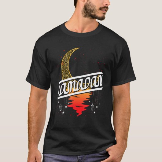 Islamic Celebration Muslim Fasting Islam Arabic Ra T-shirt (Voorkant)