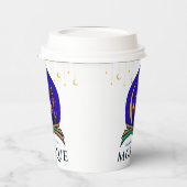 Islamic Center Coffee Cup – Mosque & Crescent Nigh Papieren Bekers (Links)