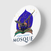 Islamic Center Mosque – Decorative Wall Clock Ronde Klok (Hoek)