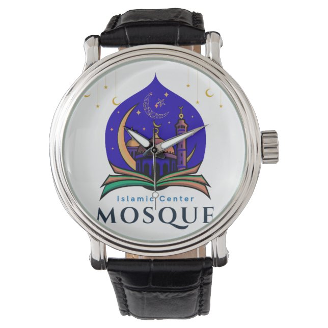 Islamic Center Mosque – Elegant Wristwatch Design  Horloge (Voorkant)