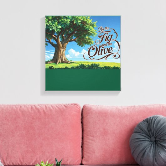 Islamic Decor- Religious Trees In Islam Canvas Afdruk (Insitu (Woonkamer))