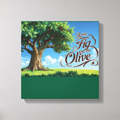 Islamic Decor- Religious Trees In Islam Canvas Afdruk (Voorkant)