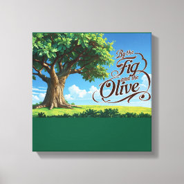 Islamic Decor- Religious Trees In Islam Canvas Afdruk