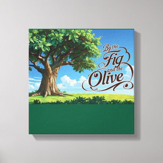 Islamic Decor- Religious Trees In Islam Canvas Afdruk (Voorkant)