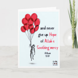 Islamic Encouragement - Red Balloons Kaart