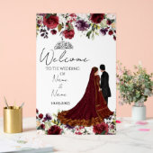 Islamic Floral acryl bruiloft teken Bord (Huwelijk)