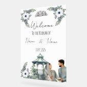 Islamic Floral acryl Nikkah teken Acryl Bord (Hoek)