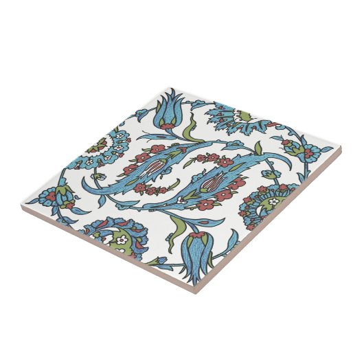 Islamic Floral Ceramic Tile #1 Tegeltje (Zijkant)