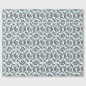 Islamic Floral Ceramic Tile #1 Wrapping Paper Cadeaupapier (Vlak)