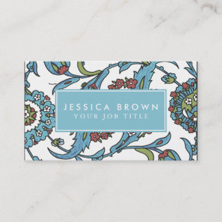 Islamic Floral Ceramic Tile Business Card Template Visitekaartje