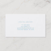 Islamic Floral Ceramic Tile Business Card Template Visitekaartje (Achterkant)
