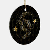 Islamic Floral Moon and Star Keramisch Ornament (Rechts)