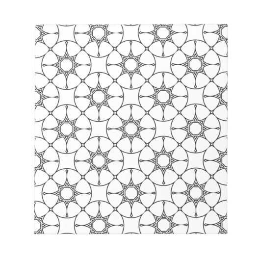 Islamic Geometric Pattern Arabic Design Cute Notitieblok (Voorkant)