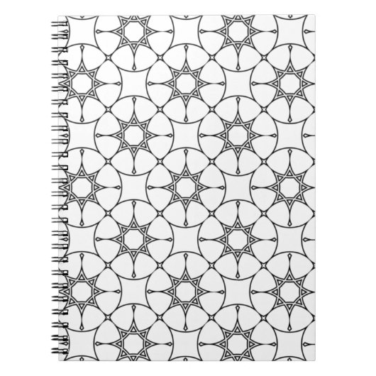 Islamic Geometric Pattern Arabic Design Cute Notitieboek (Voorkant)