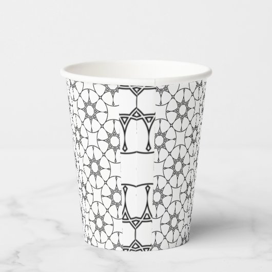 Islamic Geometric Pattern Arabic Design Cute Papieren Bekers (Rechts)