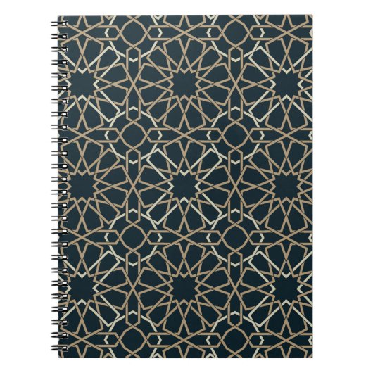 Islamic Geometric Pattern Design Abstract Notitieboek (Voorkant)