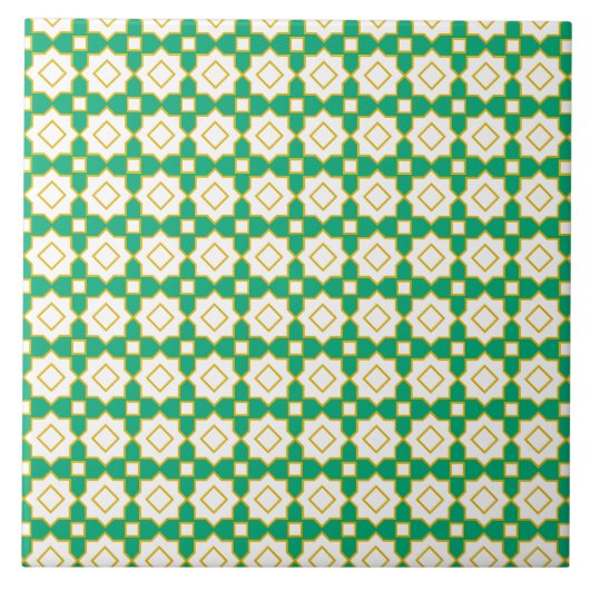Islamic geometric pattern tile tegeltje (Voorkant)
