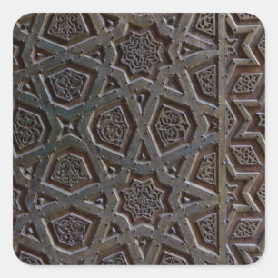 Islamic Geometric Pattern Vierkante Sticker