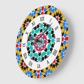 Islamic geometric pattern Wall Clock Grote Klok (Hoek)
