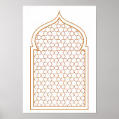 Islamic Geometric Wall Art Poster (Voorkant)